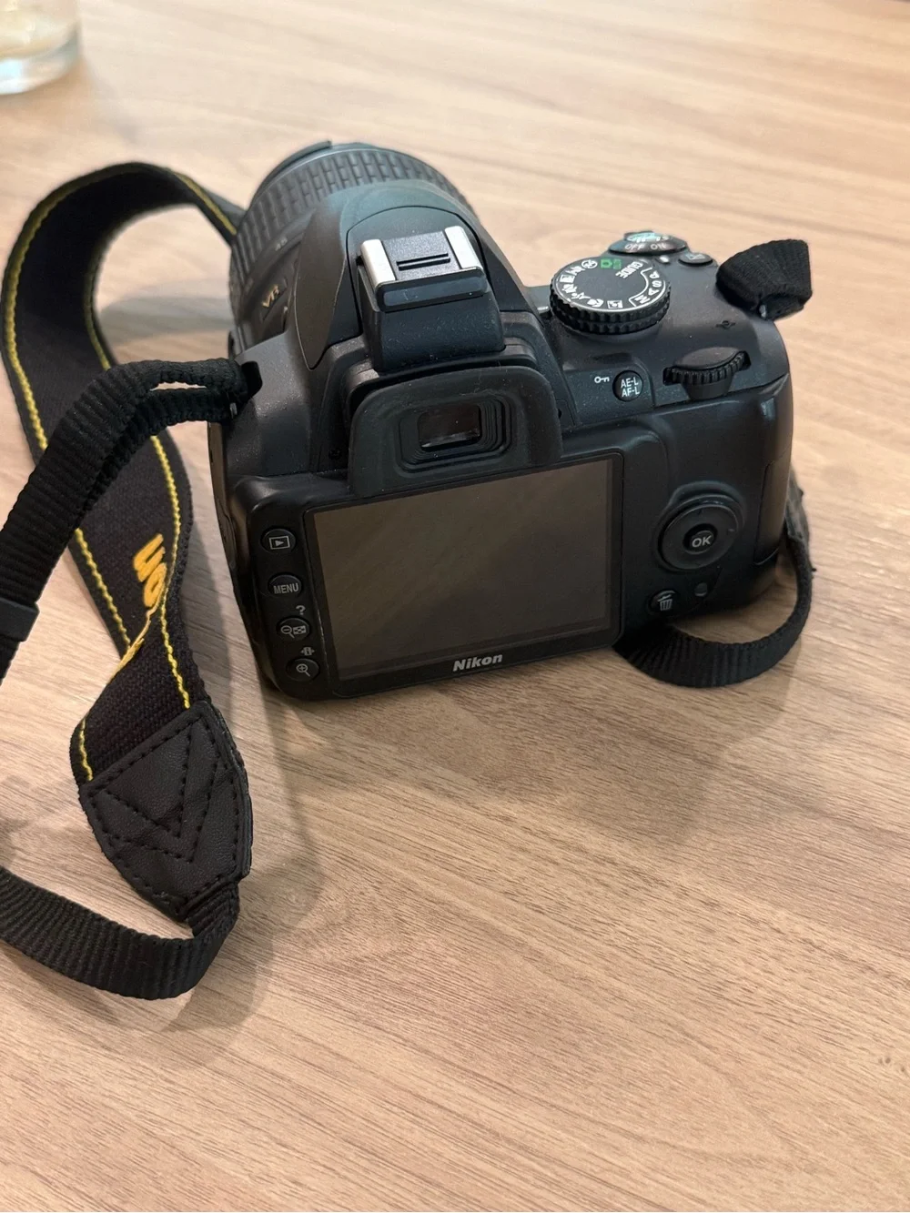 Nikon DSLR Camera Kit with Black Body and Red-Accented Bag